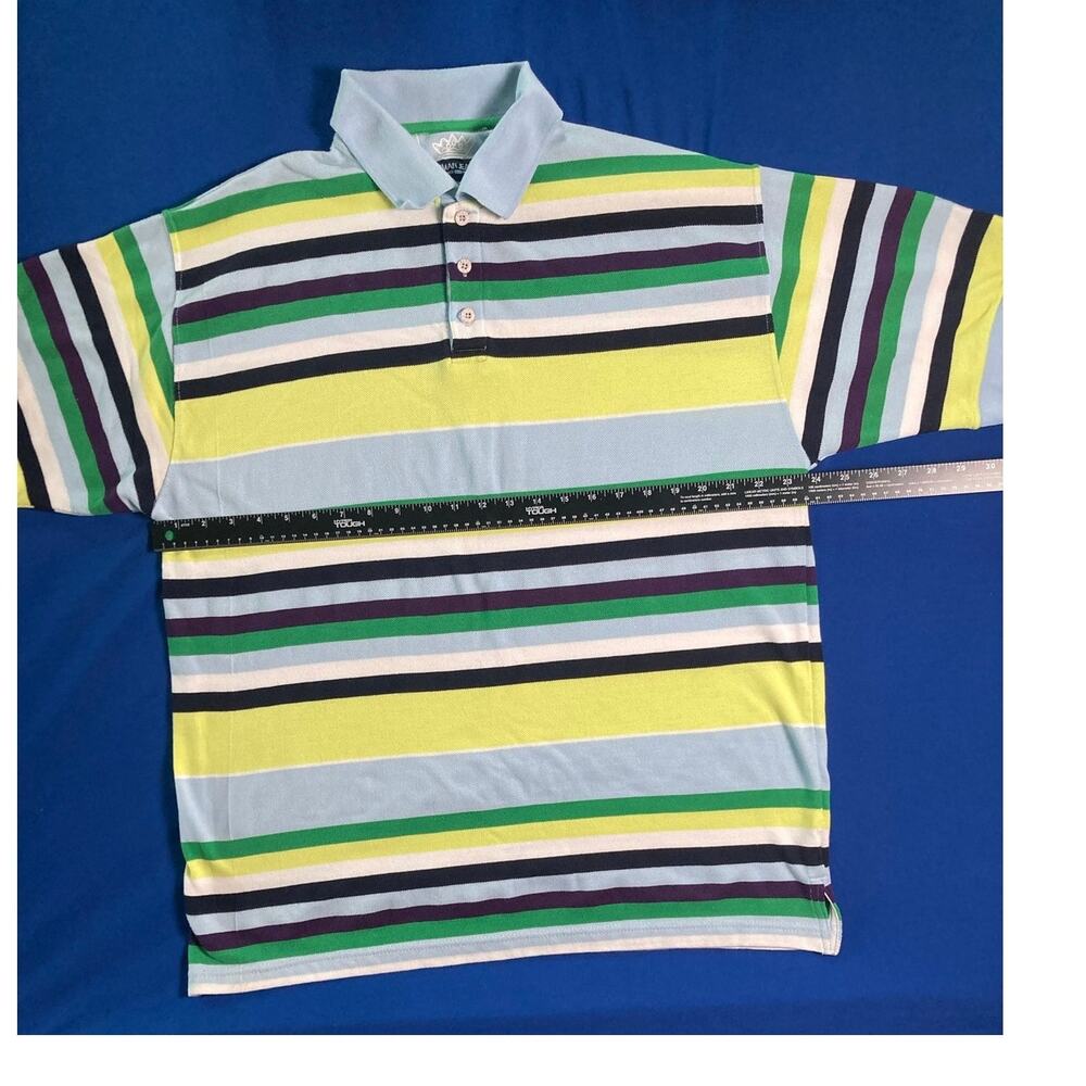 Koman Jeans XXXL Men's Stripped Short Sleeve Polo Shirt